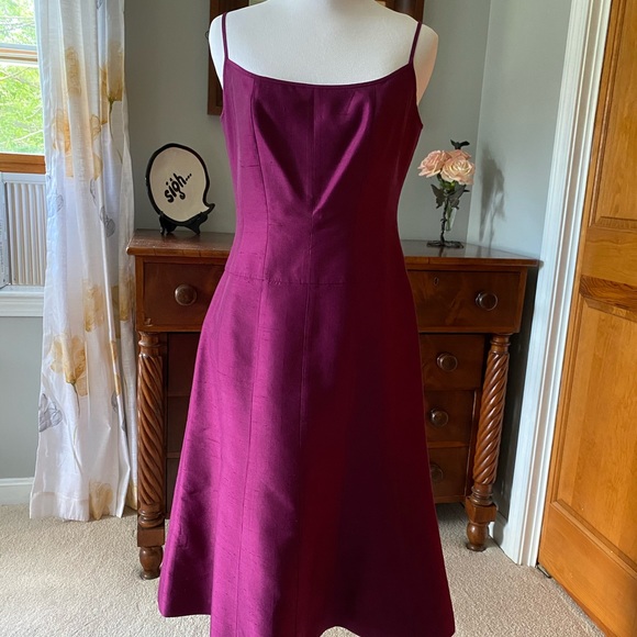 ann taylor silk dupioni dress New Ann Taylor Silk Dupioni Dress, Blue/Green Size00 $215